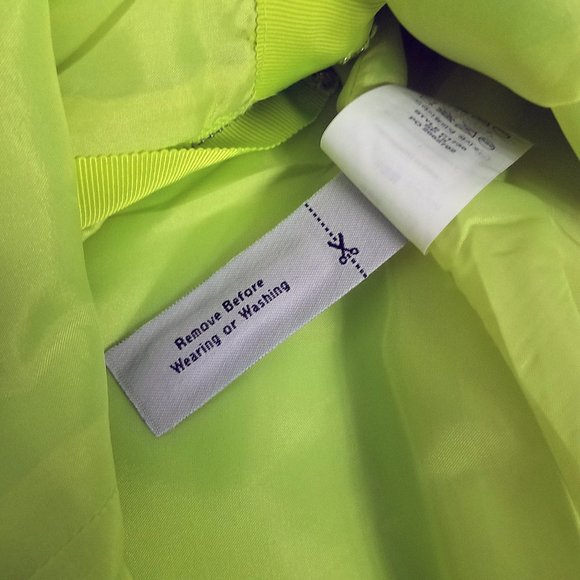 J Crew Split Front Chartreuse Women's Tennis Skirt - Picture 7 of 8